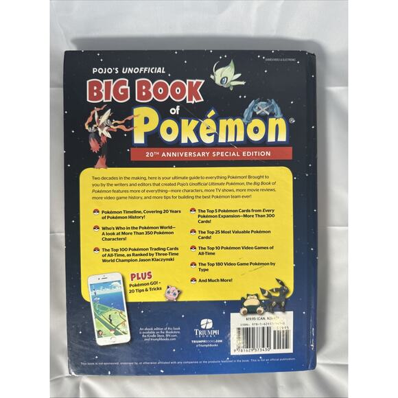 Pojo's Unofficial Big Book of Pokemon 20th Anniversary Special Edition - Picture 2 of 9